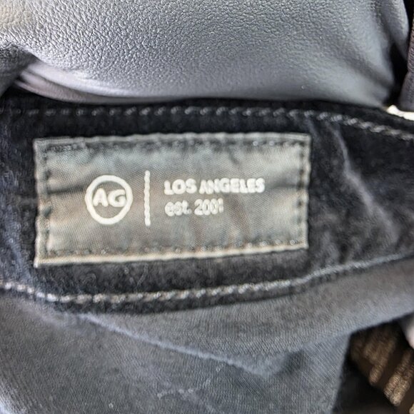 AG Adriano Goldschmied Farrah Boot Jeans Womens 30 Black Velvet High-Rise Fit - Picture 10 of 12